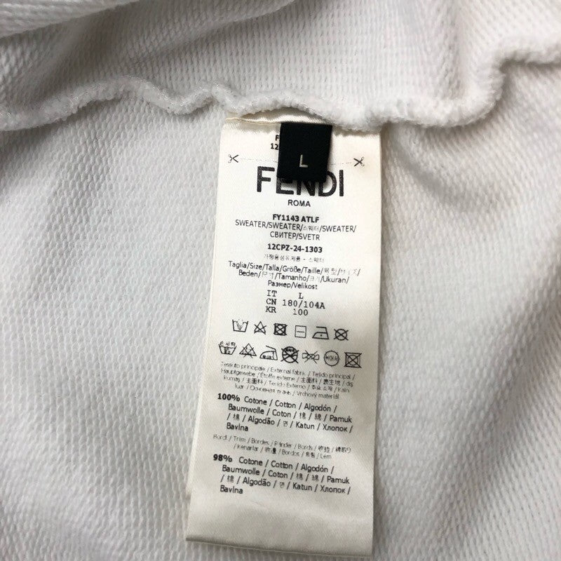 フェンディ FENDI ロゴ刺繍スウェットパーカー FY1143 コットン メンズ パーカー
