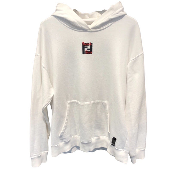 フェンディ FENDI ロゴ刺繍スウェットパーカー FY1143 コットン メンズ