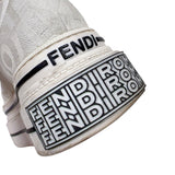 フェンディ FENDI ✖MARC JACOBS プラットフォームハイカットスニーカー 7E1598 ホワイト キャンバス/ラバー メンズ スニーカー