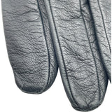 エルメス HERMES カデナチャームグローブ ブラック ラムスキン レディース 手袋