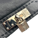 エルメス HERMES カデナチャームグローブ ブラック ラムスキン レディース 手袋