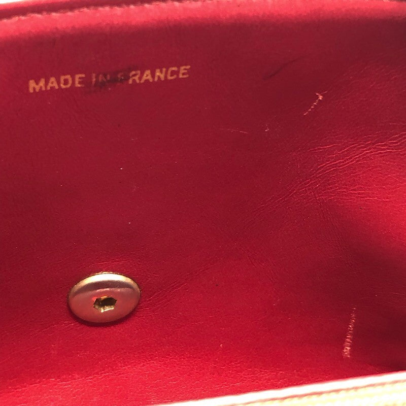 シャネル CHANEL ミニマトラッセ レッド×GD金具 ラム レディース ショルダーバッグ