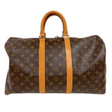 ルイ・ヴィトン LOUIS VUITTON キーポル45 M41428 ブラウン　ゴールド金具 モノグラム ユニセックス ボストンバッグ