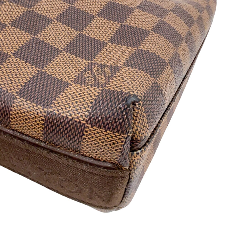 ルイ・ヴィトン LOUIS VUITTON トロター・ボブール N41135 ブラウン　ゴールド金具 ダミエ メンズ ショルダーバッグ