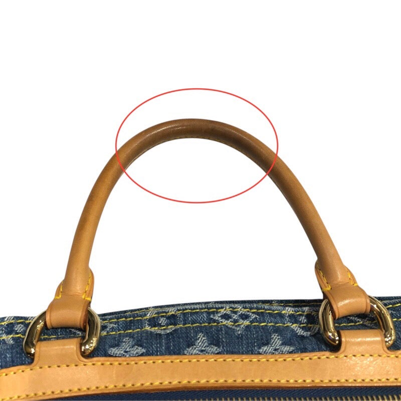 ルイ・ヴィトン LOUIS VUITTON フラットショッパー M95018 ブルー モノグラム・デニム レディース トートバッグ