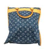 ルイ・ヴィトン LOUIS VUITTON フラットショッパー M95018 ブルー モノグラム・デニム レディース トートバッグ