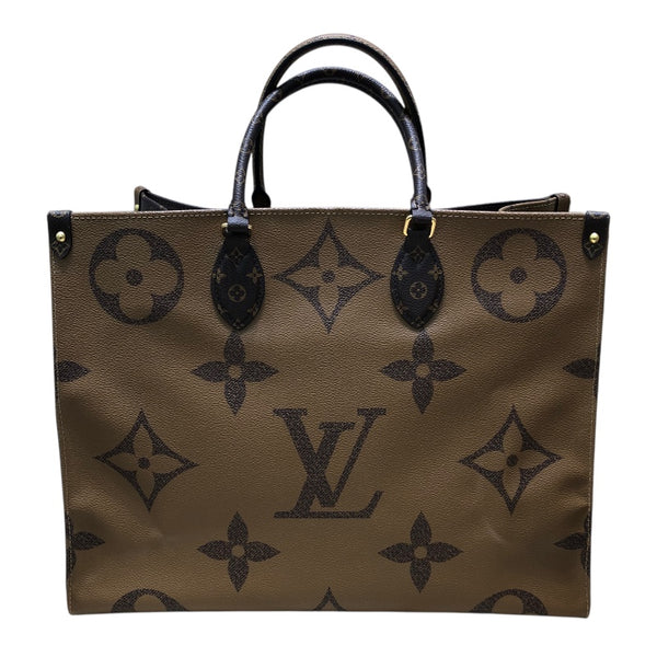 ルイ・ヴィトン LOUIS VUITTON オンザゴーGM　 モノグラム　ジャイアント・リバース PVC レディース ハンドバッグ