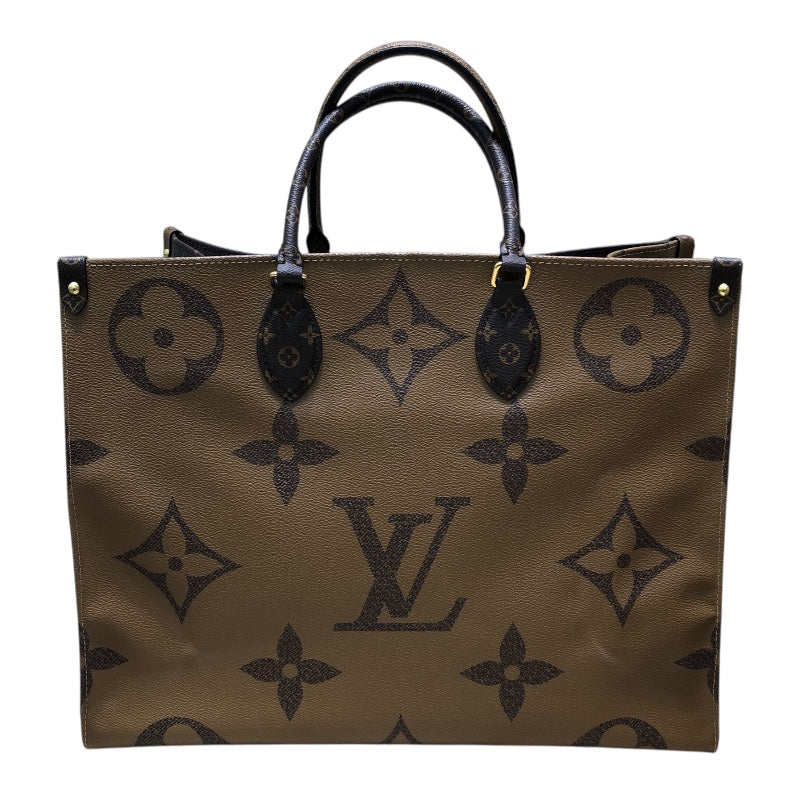 ルイ・ヴィトン LOUIS VUITTON オンザゴーGM　 モノグラム　ジャイアント・リバース PVC レディース ハンドバッグ