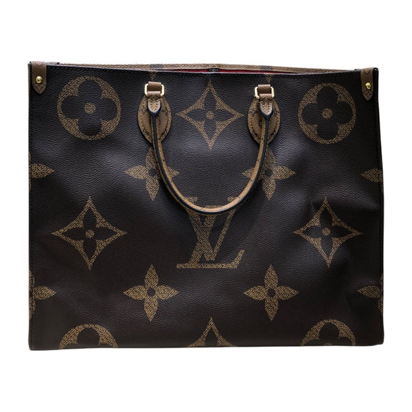 ルイ・ヴィトン LOUIS VUITTON オンザゴーGM　 モノグラム　ジャイアント・リバース PVC レディース ハンドバッグ