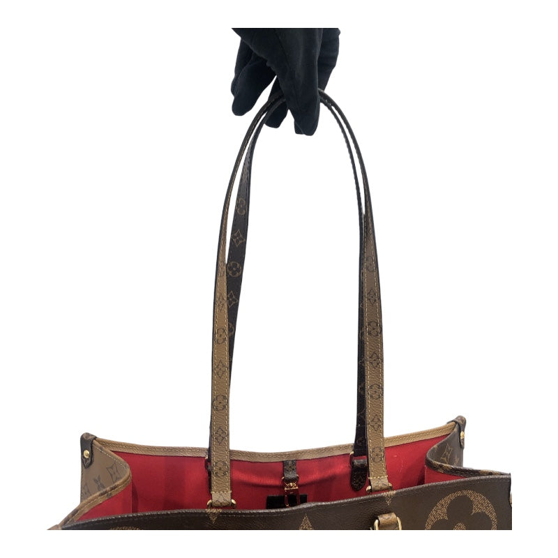 ルイ・ヴィトン LOUIS VUITTON オンザゴーGM M44576 モノグラムジャイアント・リバース レディース ハンドバッグ