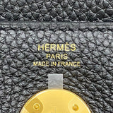 エルメス HERMES リンディ26 W刻 ブラック ゴールド金具 トリヨン レディース ハンドバッグ