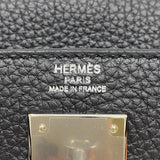 エルメス HERMES ケリー28 内縫い B刻 ブラック シルバー金具 トゴ レディース ハンドバッグ
