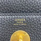 エルメス HERMES リンディ26 K刻印　(2025年製) ブラック ゴールド金具 トリヨンクレマンス レディース ハンドバッグ