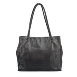 シャネル CHANEL ココマーク レザートートバッグ 5番台 ブラック ラムスキン レディース トートバッグ