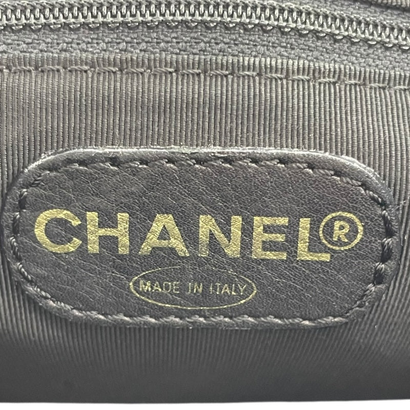 シャネル CHANEL ココマーク レザートートバッグ 5番台 ブラック ラムスキン レディース トートバッグ
