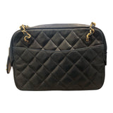 シャネル CHANEL マトラッセ チェーンハンドバッグ 11番台 ブラック GD金具 ラムスキン レディース ショルダーバッグ