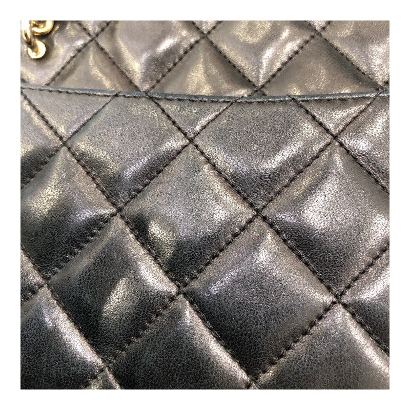 シャネル CHANEL マトラッセ チェーンハンドバッグ 11番台 ブラック GD金具 ラムスキン レディース ショルダーバッグ