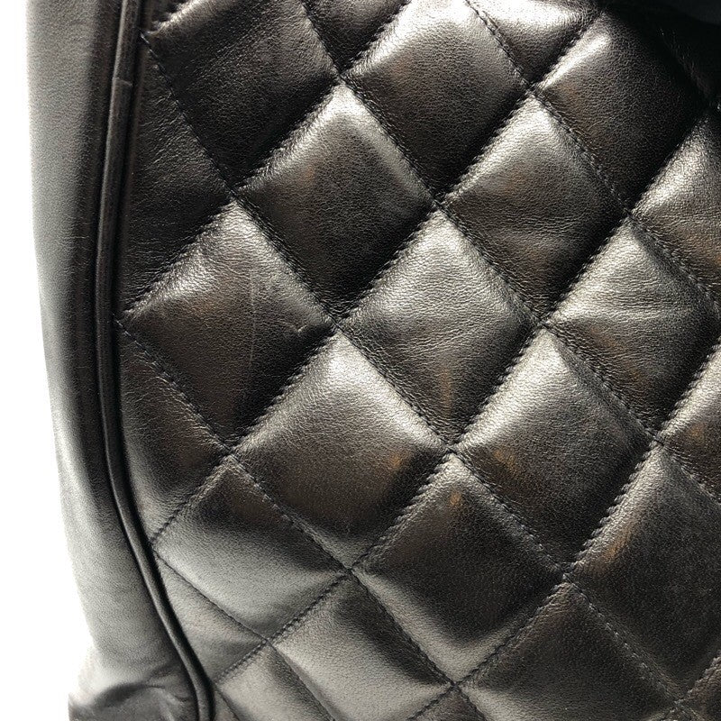シャネル CHANEL マトラッセ レザートートバッグ ブラック×GD金具 ラムスキン レディース トートバッグ