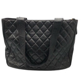 シャネル CHANEL マトラッセ レザートートバッグ ブラック×GD金具 ラムスキン レディース トートバッグ