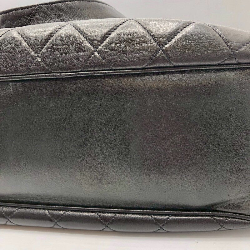 シャネル CHANEL マトラッセ レザートートバッグ ブラック×GD金具 ラムスキン レディース トートバッグ