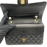 シャネル CHANEL マトラッセ25 A01112 ブラック ゴールド金具 キャビアスキン レディース ショルダーバッグ