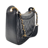 シャネル CHANEL ココマーク　セミショルダーバッグ A20993 ブラック/ゴールド金具 キャビア レディース ショルダーバッグ