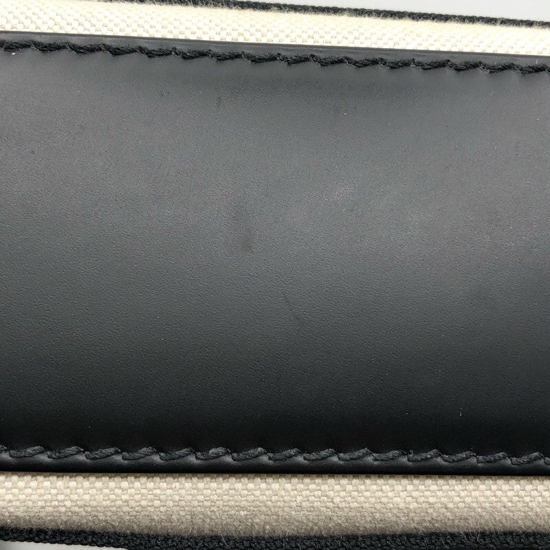 バレンシアガ BALENCIAGA ネイビーカバスXS 390346 アイボリー・ブラック キャンバス レディース ショルダーバッグ