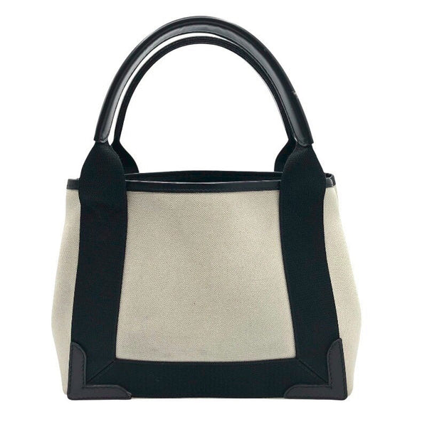 バレンシアガ BALENCIAGA ネイビーカバスXS 390346 アイボリー・ブラック キャンバス レディース ショルダーバッグ