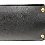 プラダ PRADA ドゥーブレ　サフィアーノ2wayトートバッグ BN2775 ブラック ゴールド金具 レザー レディース ハンドバッグ