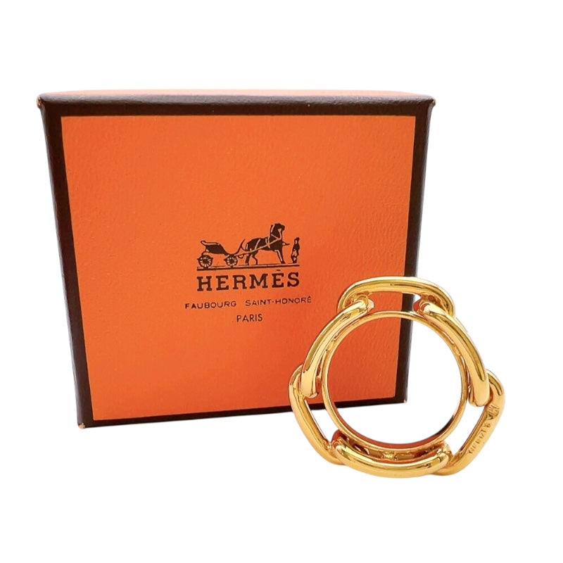 エルメス HERMES ルガデ　スカーフリング メタル ジュエリー