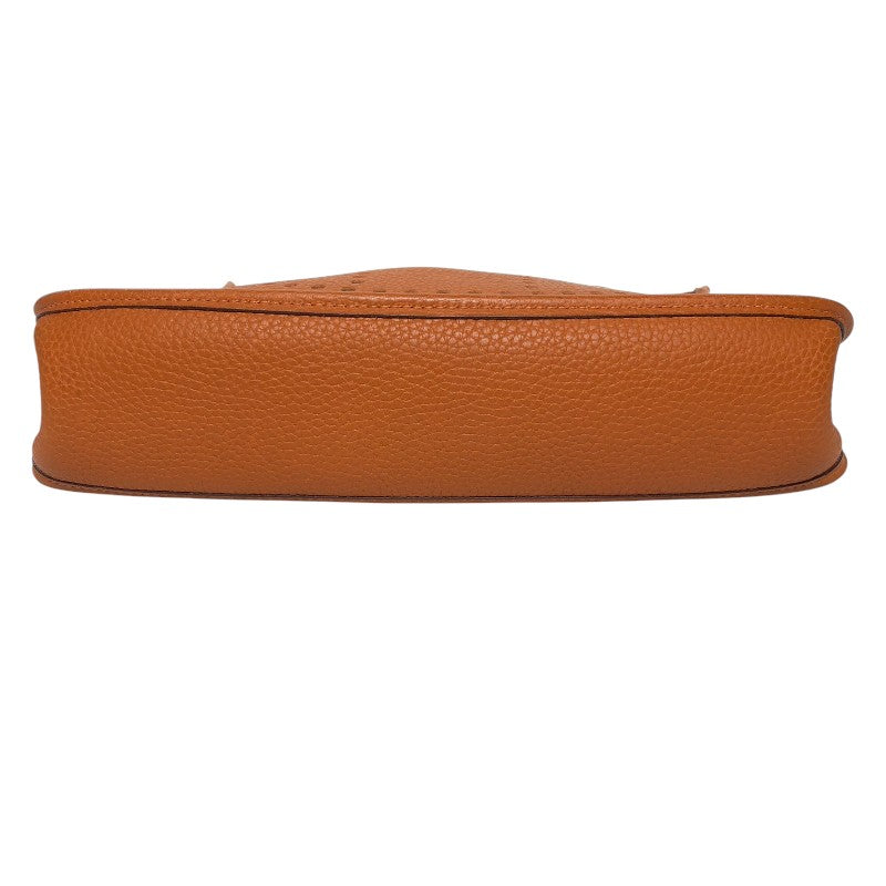 エルメス HERMES エヴリン1PM □H刻 オレンジ シルバー金具