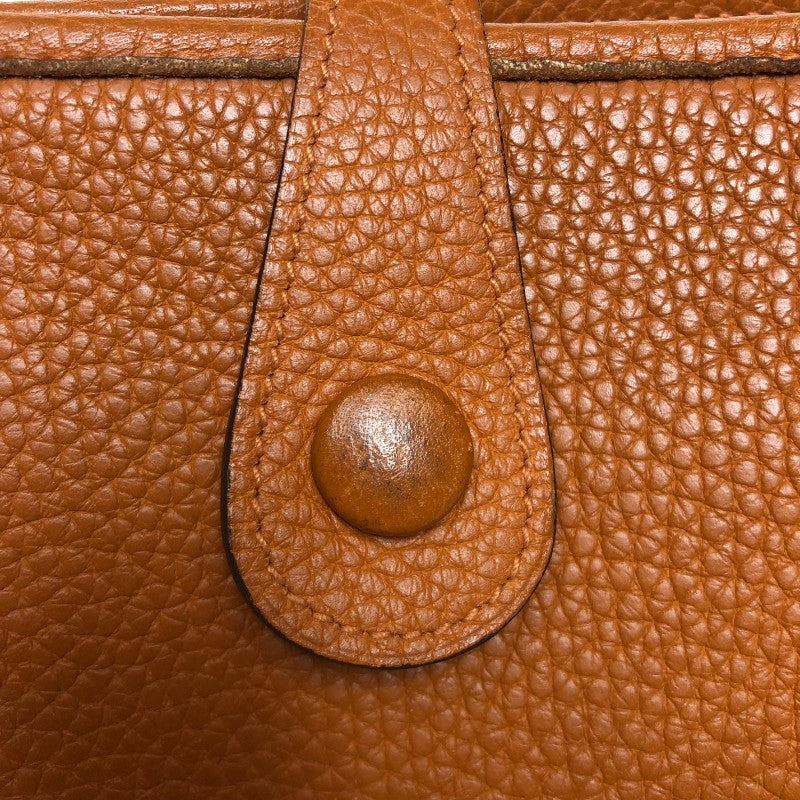 エルメス HERMES エヴリン1PM □H刻 オレンジ シルバー金具 トリヨンクレマンス レディース ショルダーバッグ