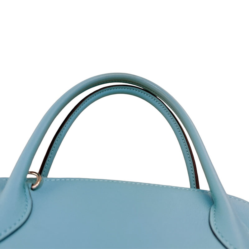 エルメス HERMES ボリード27 X刻 ブルーアトール/SV金具 スイフト レディース ハンドバッグ