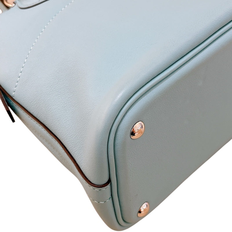 エルメス HERMES ボリード27 X刻 ブルーアトール/SV金具 スイフト レディース ハンドバッグ