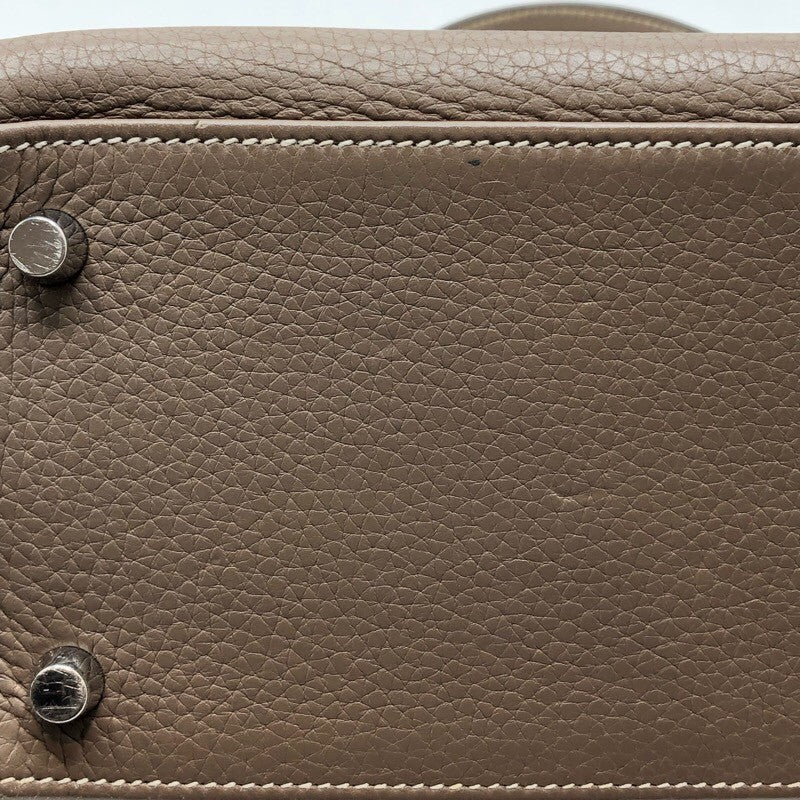 エルメス HERMES ケリー28　内縫い □J刻 エトゥープ×SV金具 トリヨン レディース ショルダーバッグ