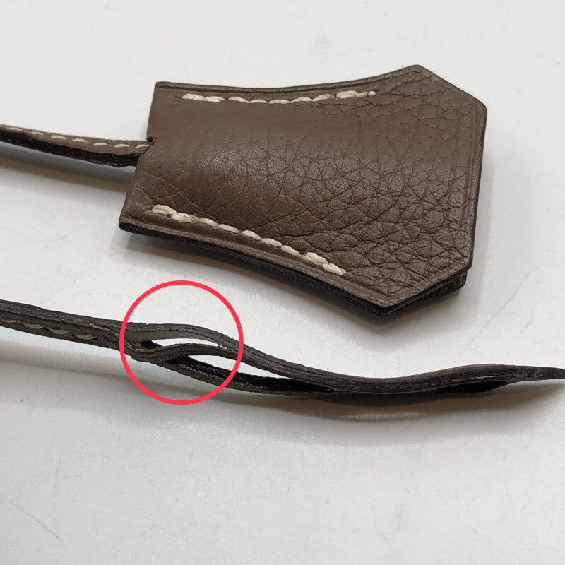 エルメス HERMES ケリー28　内縫い □J刻 エトゥープ×SV金具 トリヨン レディース ショルダーバッグ