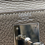 エルメス HERMES ケリー28　内縫い □J刻 エトゥープ×SV金具 トリヨン レディース ショルダーバッグ