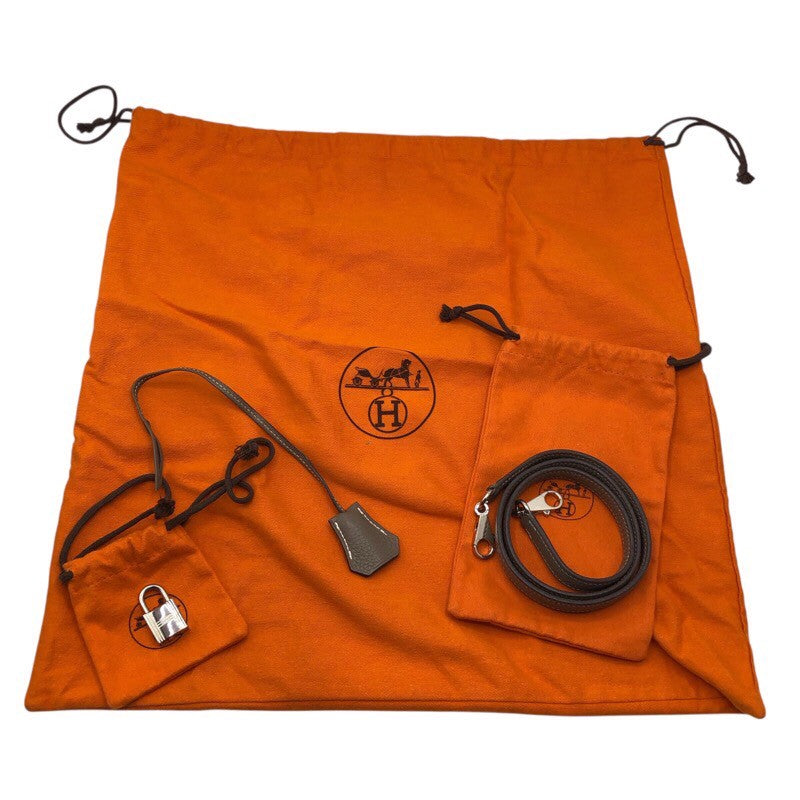 エルメス HERMES ケリー28 内縫い □J刻 エトゥープ×SV金具