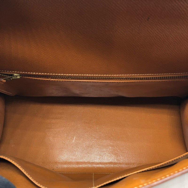 エルメス HERMES ケリー35　外縫い ◯S刻 ゴールド×GD金具 ヴォー・グレネ・クシュベル ユニセックス ショルダーバッグ