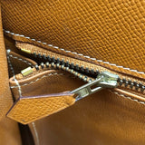 エルメス HERMES ケリー35　外縫い ◯S刻 ゴールド×GD金具 ヴォー・グレネ・クシュベル ユニセックス ショルダーバッグ