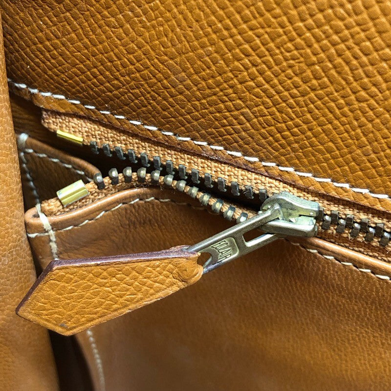 エルメス HERMES ケリー35　外縫い ◯S刻 ゴールド×GD金具 ヴォー・グレネ・クシュベル ユニセックス ショルダーバッグ