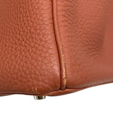 エルメス HERMES バーキン30 □Q刻 ロージー シルバー金具 トゴ レディース ハンドバッグ