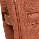エルメス HERMES バーキン30 □Q刻 ロージー シルバー金具 トゴ レディース ハンドバッグ