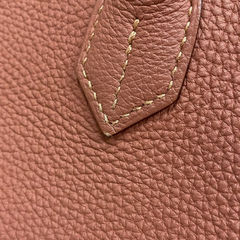 エルメス HERMES バーキン30 □Q刻 ロージー シルバー金具 トゴ レディース ハンドバッグ