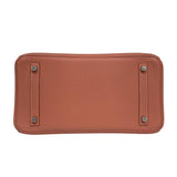 エルメス HERMES バーキン30 □Q刻 ロージー シルバー金具 トゴ レディース ハンドバッグ