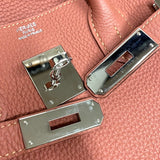 エルメス HERMES バーキン30 □Q刻 ロージー シルバー金具 トゴ レディース ハンドバッグ