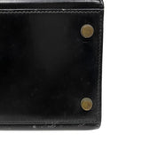 エルメス HERMES ケリー32 縫外い ○T刻印 ブラック ゴールド金具 ボックスカーフ レディース ハンドバッグ