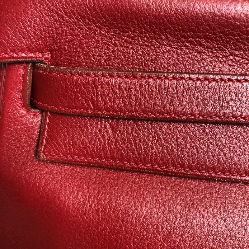 エルメス HERMES ケリー32 外縫い □B刻 ルージュヴィフ ゴールド金具 ヴォーガリバー レディース ハンドバッグ