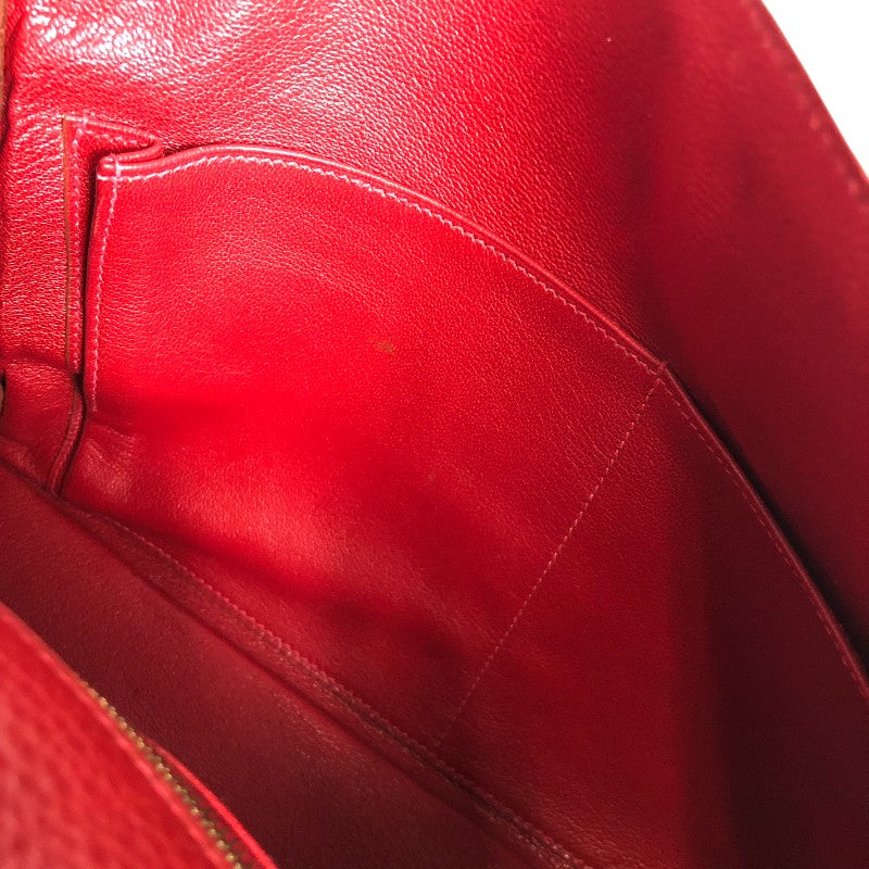エルメス HERMES ケリー32 外縫い □B刻 ルージュヴィフ ゴールド金具 ヴォーガリバー レディース ハンドバッグ