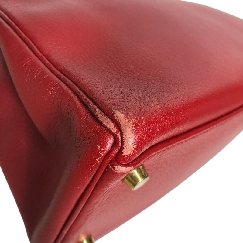 エルメス HERMES ケリー32 外縫い □B刻 ルージュヴィフ ゴールド金具 ヴォーガリバー レディース ハンドバッグ